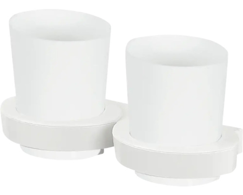 Spirella Zahnputzbecher – Retro-Design In Mattweiß | Keramik-Becher Mit Zahnbürstenhalter Fürs Badezimmer