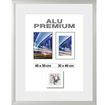 Bilderrahmen Alu Quattro silber 40x50 cm