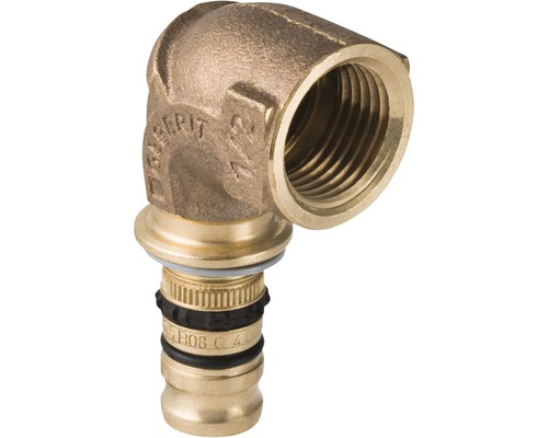 Geberit Mapress Übergangs-Winkel aus Bronze mit Innengewinde