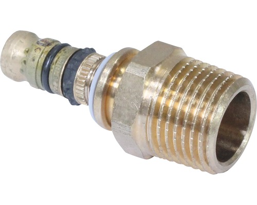 GEBERIT Mepla Übergang mit AG 16x1/2" Messingfitting mit Gewinde