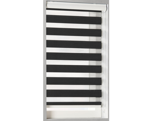 Fensterrollo mit Streifenmuster für variable Lichtsteuerung