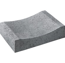 Beton Randstein Muldenstein grau scharfkantig 30 x 12 x 33 cm-thumb-0