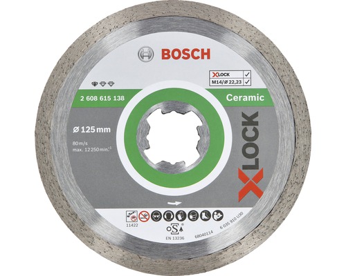 Diamanttrennscheibe Bosch Ø 125x22,23 for HORNBACH | Ceramic Standard