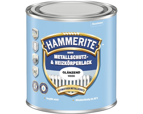 HAMMERITE Metallschutz- und Heizkörperlack glänzend weiß 500 ml Hammerite Metallschutz und Heizkörperlack für den Innenbereich