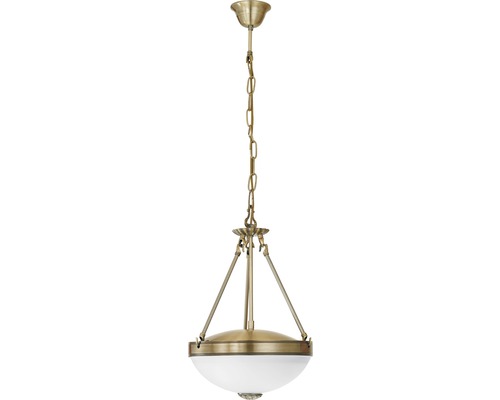 Pendelleuchte mit Kette und halbrunder Lampe