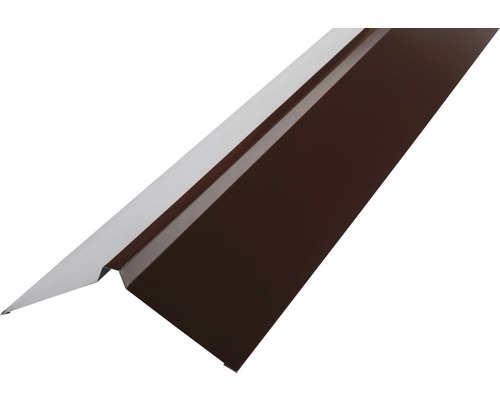 PRECIT Dachfirst gerade für Trapezblech Schokoladenbraun RAL 8017 2000 x 95 x 95 mm