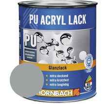 HORNBACH Buntlack PU Acryllack glänzend RAL 7001 silbergrau 2 l-thumb-0