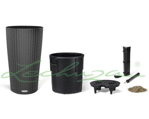 Pflanzgefäß mit Bewässerungssystem und Zubehör