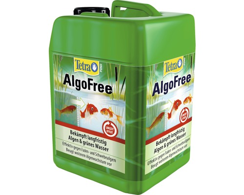 Tetra AlgoFree Teichpflegeprodukt zur Algenbekämpfung in einem grünen Kanister
