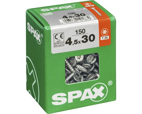 Verpackung Spax Universalschrauben, 4,5x30 mm, 150 Stück