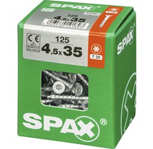 Spax Universalschrauben 4,5x35 Millimeter, 125 Stück im Karton