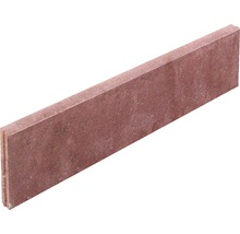 Beton Rasenbordstein rot beidseitig abgerundet 100 x 5 x 25 cm-thumb-0