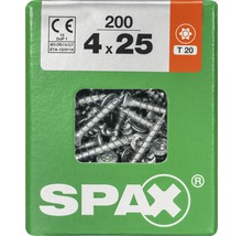 Spax Schrauben 4 x 25 Millimeter, 200 Stück
