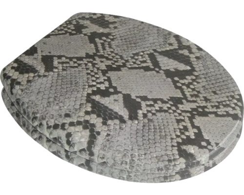 Toilettendeckel mit Schlangenmuster