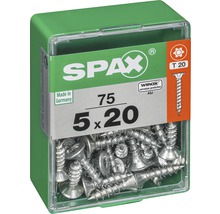 Spax Senkkopfschrauben, 5x20 Millimeter, 75 Stück in einer Packung