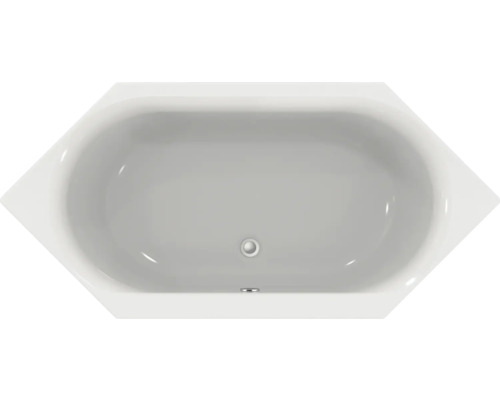 Sechseckbadewanne Ideal Standard Connect Air 90 x 190 cm alpinweiß glatt E106901 Eckbadewanne aus Sanitäracryl, Aufsicht