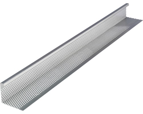 PRECIT Kiesfangleiste Aluminium 1000 mm x 82 mm x 100 mm Gelochtes Putzprofil aus Metall