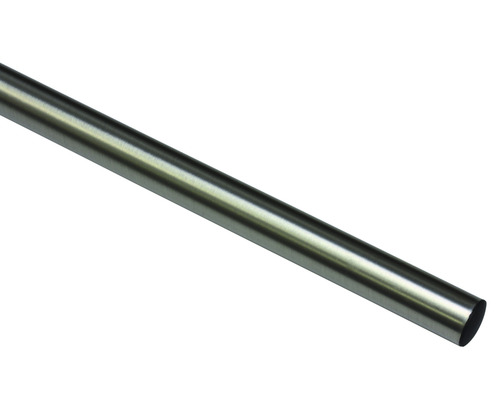 Gardinenstange Memphis edelstahl-optik 240 cm Ø 16 mm Metallrohr