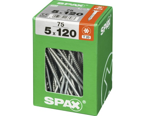 Spax Schrauben 5 x 120 Millimeter in Verpackung