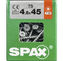 SPAX Schrauben 4,5x45 mm, Packungsinhalt