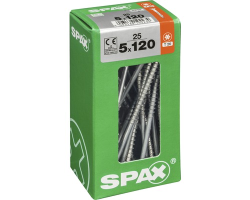 Spax Schrauben 5x120 Millimeter in einer Verpackung