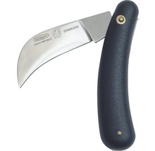 Hippeknie Gartnmesser mit gebogener Klinge und Kunststoffgriff