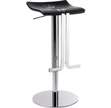 Barstuhl Mayer Sitzmöbel myWAVE 39 x 39 x 58 cm Stahl schwarz 1208-01-677-thumb-0