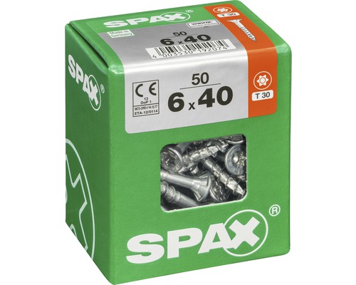Verpackung Spax Schrauben 6 x 40 Millimeter