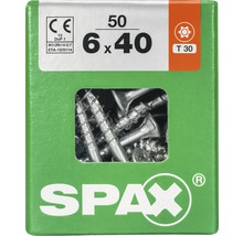 Schrauben 6 x 40 Millimeter, 50 Stück, Marke Spax