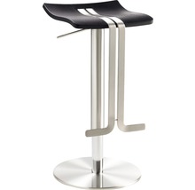Barstuhl Mayer Sitzmöbel myWAVE 39 x 39 x 58 cm Stahl schwarz 1208-04-677-thumb-0