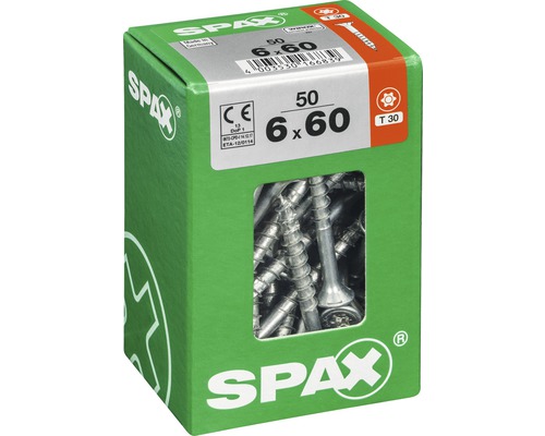 Schrauben der Größe 6x60 Millimeter in einer Verpackung