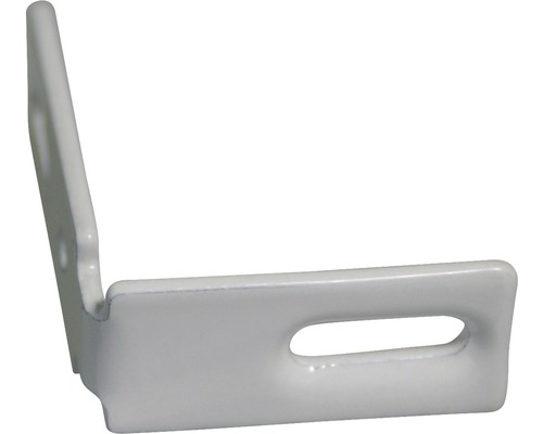 SOLUNA Wandträger seitlich Montageprofil für Plissée nach Maß aus Aluminium weiß Winkelverbinder aus Metall mit Löchern zur Befestigung