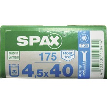 Verpackung Spax Schrauben 4,5x40 Millimeter, 175 Stück, Edelstahl rostfrei
