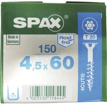 Verpackung Spax Schrauben 4,5x60 Millimeter, 150 Stück