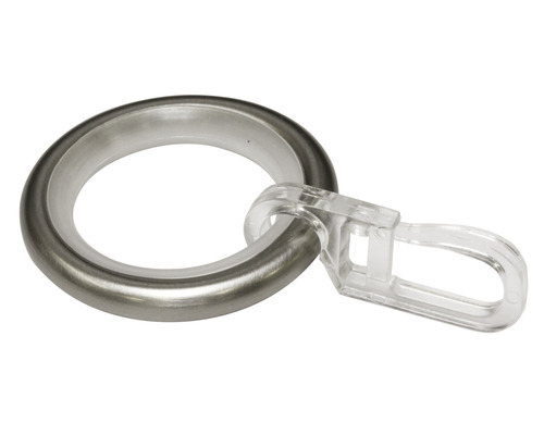 50 Stück Vorhangclips Mit Ringen – Metall, Messing-Optik, Innendurchmesser 30 Mm, Für Stangen 25-27 Mm