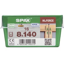 Spax Schrauben 8x140 Millimeter, 16 Stück, mit Korrosionsschutz