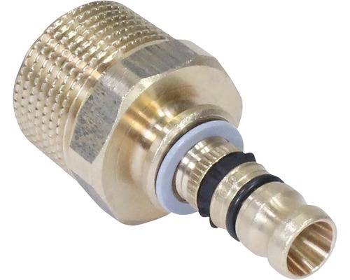 GEBERIT Mepla Übergang mit AG 16x3/4" 601.536.00.5 Messingadapter mit Gewinde und Dichtung