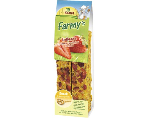 Nagerfutter JR Farmy's Erdbeere 160 g JR Farm Farmy''s Snack Bakery mit Erdbeere