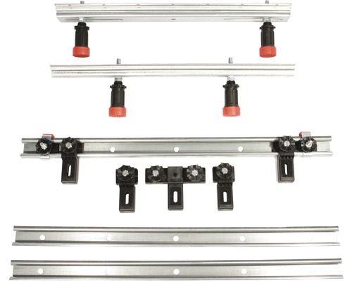 Aluminiumprofilsystem mit Montageelementen