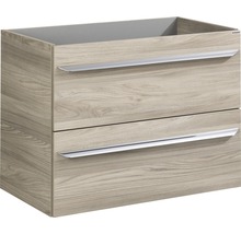 Waschtischunterschrank mit zwei Schubladen und Holzoptik