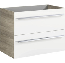 Waschtischunterschrank FACKELMANN Luxor BxHxT 80 x 60,5 cm x 45 cm Frontfarbe weiß hochglanz 79803