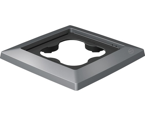 Pflanzenroller Lechuza Cubico 32 x 32 x 4,5 cm Kunststoff schwarz Quadratische Rosette für Sanitärinstallationen