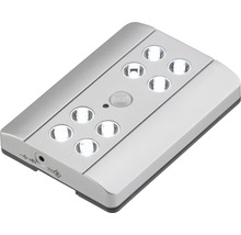 LED Mobiles Sensorlicht Batteriebetrieb titanfarben mit Leuchtmittel 116x115 mm-thumb-1