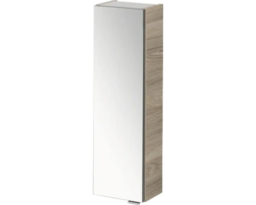 Hängeschrank FACKELMANN Luxor Steinesche mit Spiegeltür 20x68 cm Spiegelschrank für Badezimmer mit Holzdekor