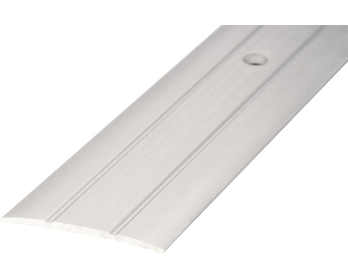 Prinz Übergangsprofil Alu silber gelocht 38 x 2700 mm Aluminium Übergangsprofil mit Befestigungsbohrung