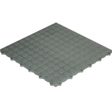Quadratische, graue Bodenfliese mit Noppenoberfläche