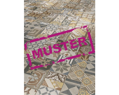 Fliesenmuster mit verschiedenen Dekoren