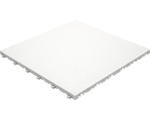 Quadratische Kunststofffliese mit Stecksystem