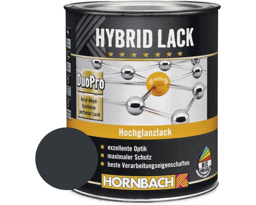 HORNBACH Buntlack Hybridlack Möbellack glänzend RAL 7016 anthrazit grau 750 ml-0