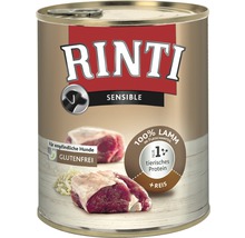 Rinti Sensible Hundefutter mit Lamm und Reis im Konservendose